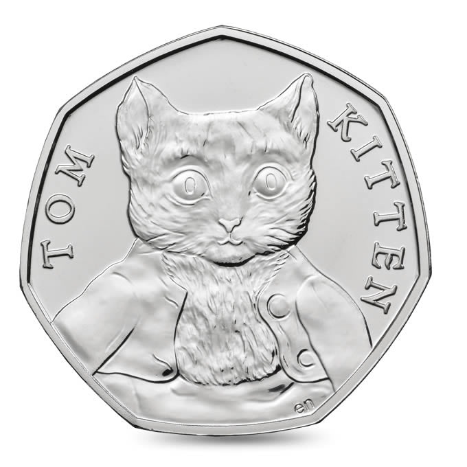 Tom Kitten 2017 UK 50p Brilliant Uncirculated Coin