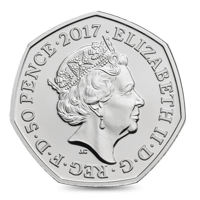 Tom Kitten 2017 UK 50p Brilliant Uncirculated Coin