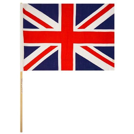 UNION JACK FLAG HAND W/WOOD STICK - Sweets 'n' Things