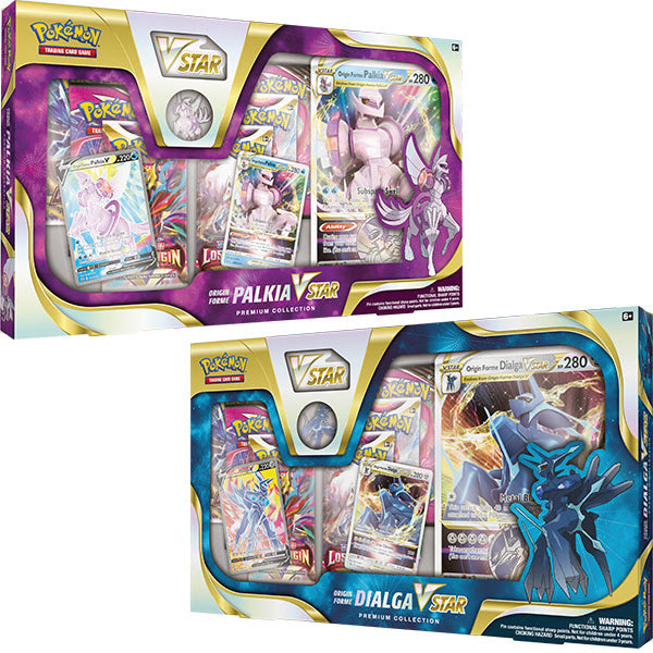 Pokémon TCG Origin Forme Palkia/Origin Forme Dialga VSTAR Premium Collection