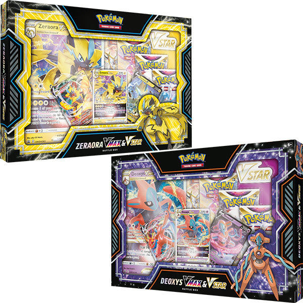 Pokémon TCG Deoxys / Zeraora VMAX & VSTAR Battle Box